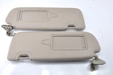 ✅ 13 - 18 HYUNDAI SANTA FE LIGHTED SUNVISOR SHADE SET SUN VISORS RIGHT LEFT TAN