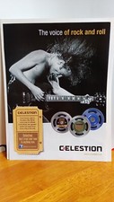 ANGUS YOUNG AC/DC CELESTION SPEAKERS 2012  PRINT AD 11 X 8.5 A4