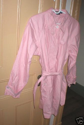 Ralph Lauren Blue Label PINK oxford trench COAT nwt - Picture 1 of 1