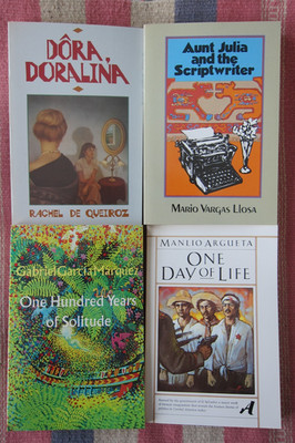 Box Set 4 PB South American Authors Vargas Llosa~ Márquez~ De Queiroz~ Argueta