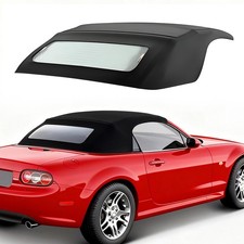 Fits 2006-2015 Mazda Miata Convertible Soft Top W Dot Heated Glass Black Fits 2006-2015 Mazda Miata Convertible Soft Top W Dot Heated Glass Black