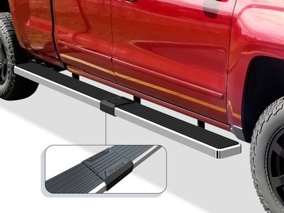 APS IStep W2W 6'' Running Boards-Brushed Silverado/Sierra Double IB03SAI5LA