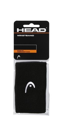 Head Wristband 5'' 12,5cm Schweißband 2er Pack Tennis Sport - 285070-black