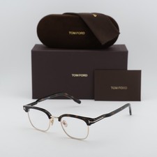 NEW Tom Ford FT5932-D-B 052 Dark Havana/Blue Block 47mm Eyeglasses