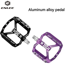 ENLEE 9/16inch Bike Platform Pedals Aluminum Alloy Sealed Bearing Non-Slip Pedal