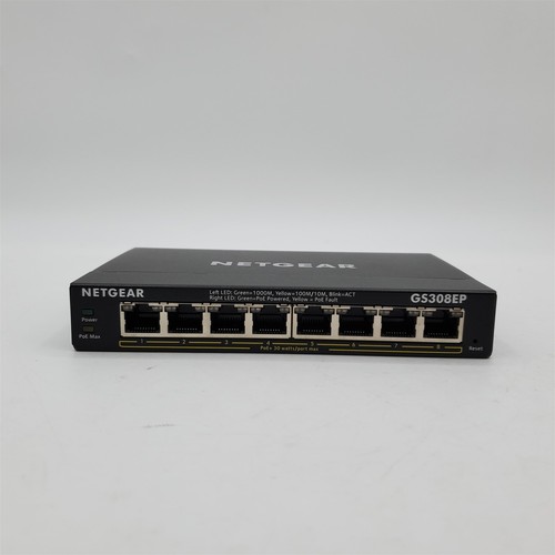NETGEAR 8 Port PoE Gigabit Ethernet Plus Switch (GS308EP) *NO ADAPTER* - Picture 2 of 4