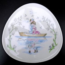 Rosenthal Porzellan Wandteller Raymond Peynet Entwurf 50er 60er Jahre Design