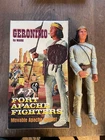 Marx Toys Johnny West #1863 Geronimo Indian in Box Fort Apache With Accessories