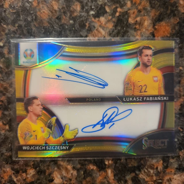 2020 Select Euro Lukasz Fabianski Wojciech Szczesny Gold Dual Auto 9/10
