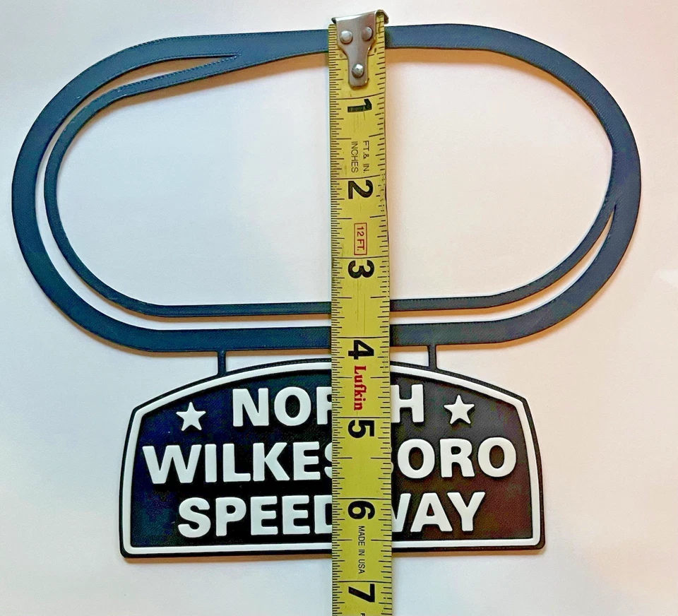 Diseño de pista impreso en 3D North Wilkesboro Speedway - Arte de pared NASCAR Foto 4 de 4