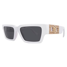 Versace Dark Grey Rectangular Unisex Sunglasses VE4459 314/87 54 VE4459 314/87