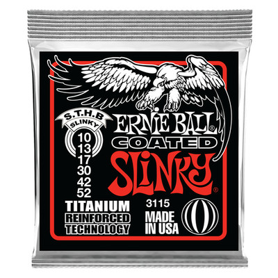 Skinny Top Heavy Bottom Slinky Coated Titanium RPS Electric Guitar Strings