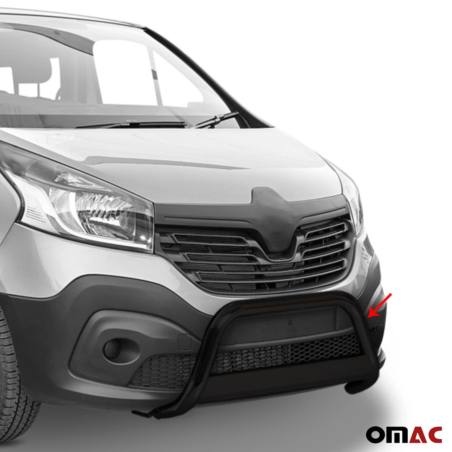 Pare-buffle en acier noir 63 mm Renault Trafic 2014-2019, l'élégance robuste pour votre utilitaire - 3