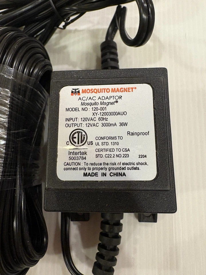 Mosquito магнит 50 футов шнур питания переменного тока адаптер MM120001 Defender Patriot совершенно новый - Изображение 3 из 3
