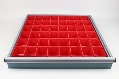48 Drawer Organizer Bins - 3 x 4 x 3 Inch Deep (actual depth 2-3/4) Boxes, Cups