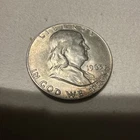 1963  Franklin Silver Half Dollar 90% Silver