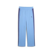 PUMA T7 Always On Straight Drawstring Track Pants Womens Blue Casual Athletic Bo