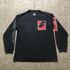 RL Grime Shirt Mens Medium Black Long Sleeve Graphic Electronic Music Tour EDM