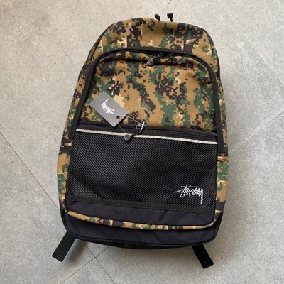 BRAND NEW STUSSY BACKPACK DIGI CAMO - WOODLAND CAMO- DEADSTOCK | eBay