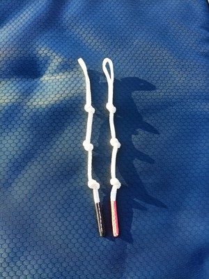 Pigtails Schlaufe - Knotenleiter weiss Kite Bar 1 Paar