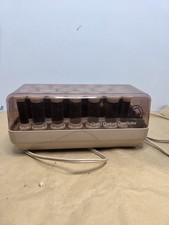 Vtg Clairol Custom CareSetter Model KF20 Heated Velvet Rollers Clips. Untested