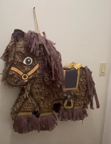Custom Brown Horse Birthday Party Decor Pinata Medium