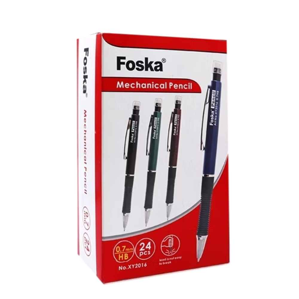  - Pack Of 24 0.7mm Pen Style Mechanical Pencils With Eraser - Image 2