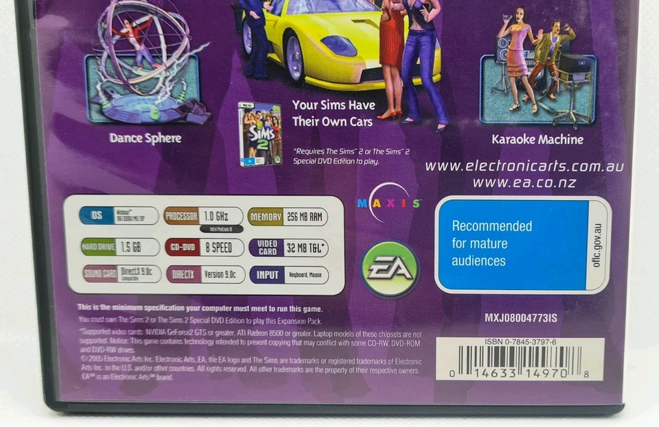 The Sims 2 Nightlife Expansion Pack (PC Game) Manual included - Image 3 of 4