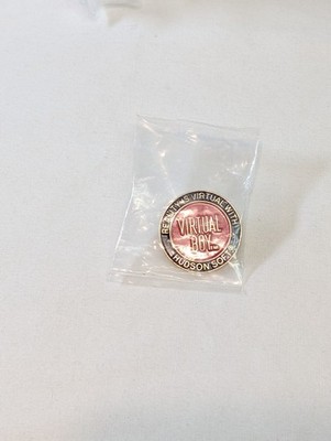 RARE Nintendo Virtual Boy Lapel Pin E3 CES Hudson Soft PROMO 1995 Launch Pin NEW