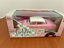 Greenlight 1955 PINK CADILLAC FLEETWOOD 1:24 SCALE DIECAST SERIES 60 ELVIS