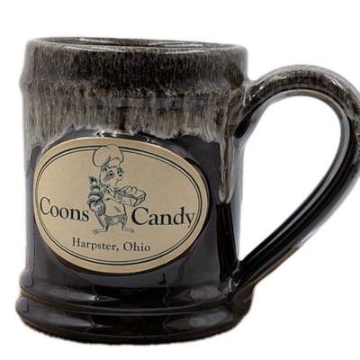 Rare Deneen Pottery Coons Candy Harpster Ohio Mug Hand Thrown USA 2013