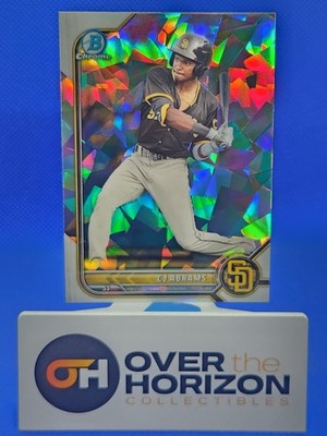 2022 Bowman Chrome Prospect CJ Abrams Atomic Refractor Padres Nationals #BCP-9