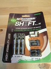 Rage Nockturnal Shift Fit Universal Lighted Nocks, 3 pack, Green