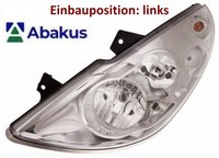 Abakus 442-1165L-LDEMN Hauptscheinwerfer Links Scheinwerfer