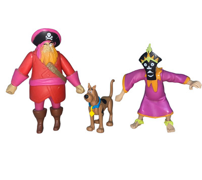 Vintage Hanna-Barbera Scooby-Doo & Villains Figures Lot Redbeard Witch Doctor