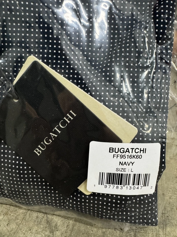 Bugatchi Performance Shirt Men’s L Geometric Classic Button Up - Image 2 of 4