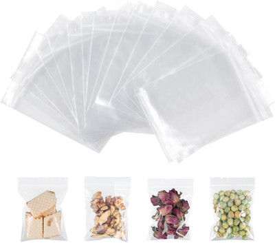 Zip Beutel Set 100 Stück 6x8 cm wiederverschließbare kleine Plastiktüten