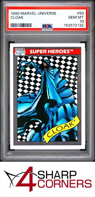1990 Marvel Universe #50 Cloak PSA 10