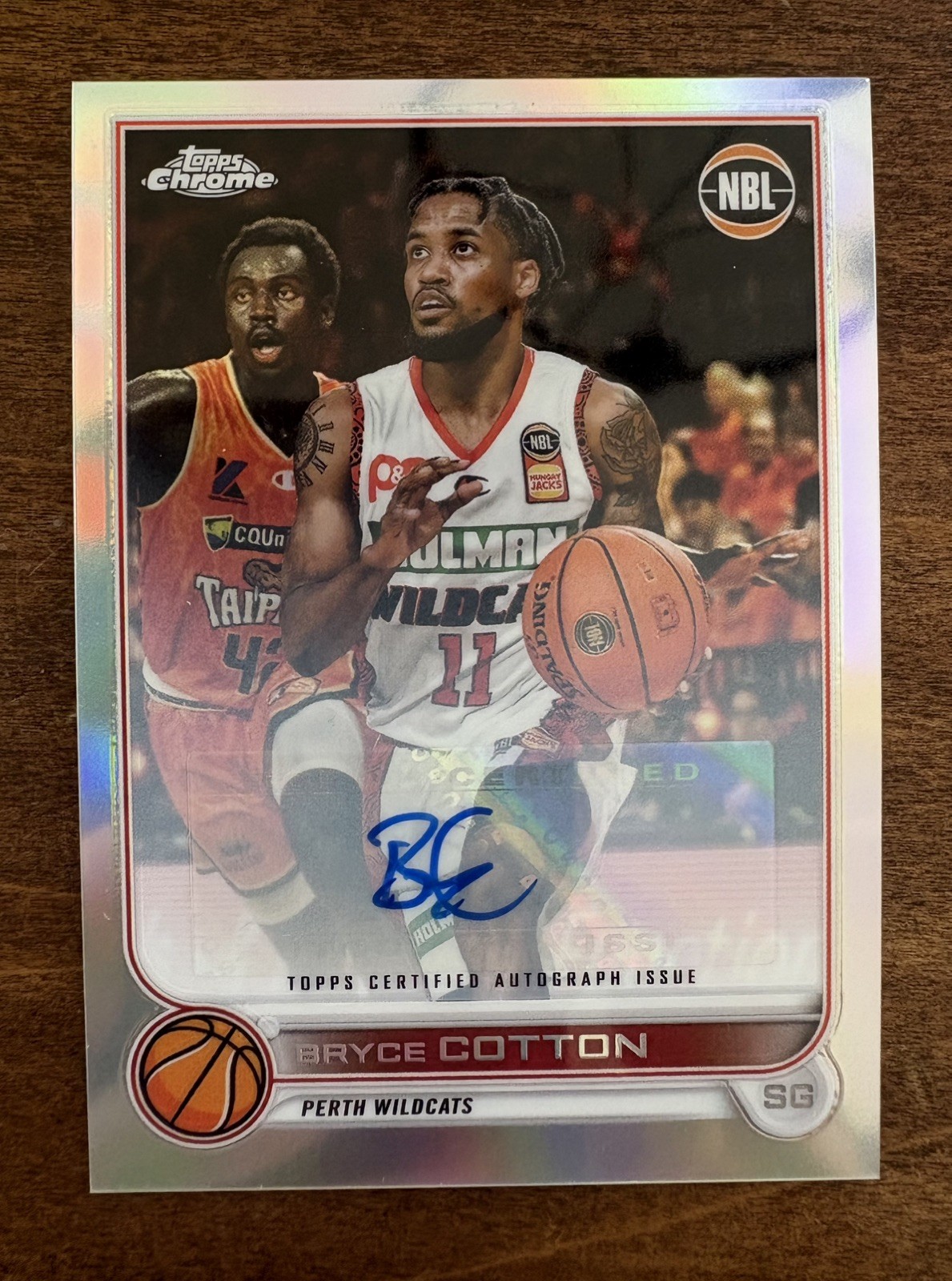 2022-23 Topps NBL Chrome Bryce Cotton Autograph