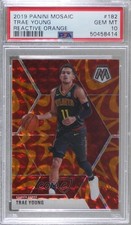 2019-20 Panini Mosaic Reactive Orange Prizm Trae Young #182 PSA 10 GEM MT 03rx