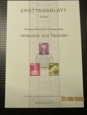 Ersttagsblatt - Berlin 6/1982 - Industrie & Technik mit Mi. Nr.: 668, 669, 672