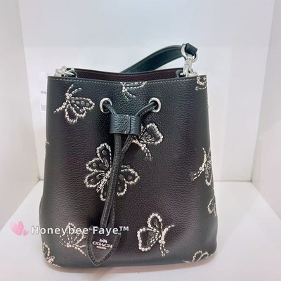 Nwt Coach Rowan Bucket Bag With Butterfly Print CCK89    