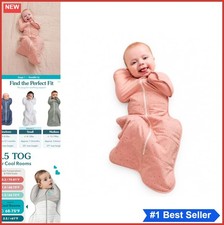 Baby Swaddle Sack Arms Up 2.5 TOG Small 8-13 lbs Cotton Rose Sleep Sack Newborn