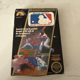 Major League Baseball NES Nintendo CIB Good Condition! Circle Seal! NICE!