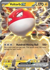 Carta Pokemon Voltorb ex ASC 058/217 RR Holofoil ME: Eroi Ascesi NM