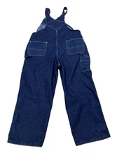 Roebucks Mens Overalls 44x28.5 Denim Bib Jean Workwear Farmer Mechanic Cotton