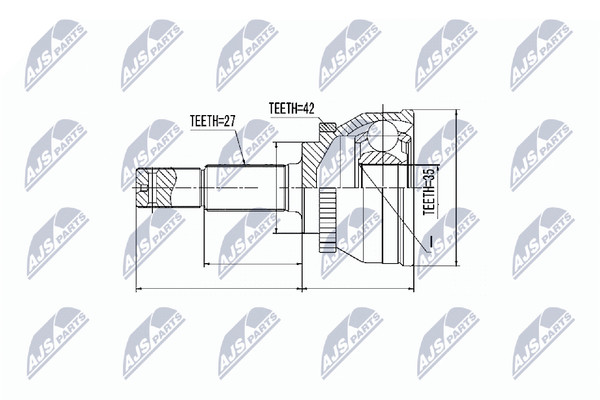 NTY Gelenksatz Antriebswelle NPZ-NS-080 FüR Almera Nissan N16 2 Hatchback Dci-image