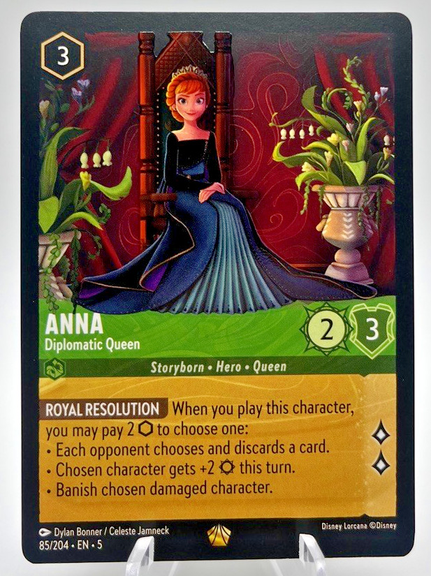 Anna Diplomatic Queen 85/204 Shimmering Skies Disney Lorcana TCG NM