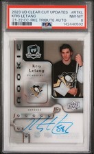 2023 UD Clear Cut Kris Letang THE CUP ROOKIE ON CARD AUTO RC Penguins 