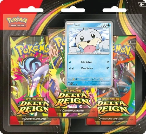 3-Pack Blister Delta Reign ME06 Pokemon TCG PRESALE 11/6 New Sealed video thumbnail